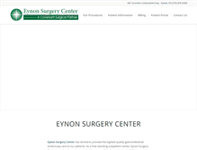 Tablet Screenshot of eynonsurgerycenter.com